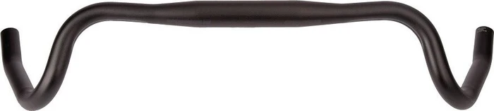 Ergotec Gravel 31.8mm/0mm/0° up/21° back Rennrad Lenker 110mm/76mm 580mm schwarz