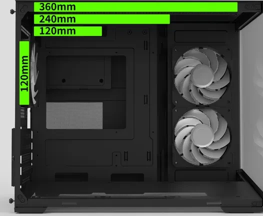 Zalman D30 Black, Glasfenster