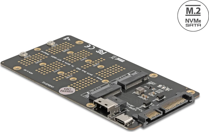 Delock Konverter M.2 Key M NVMe SSD> SFF-8654 und B Converter (64355)