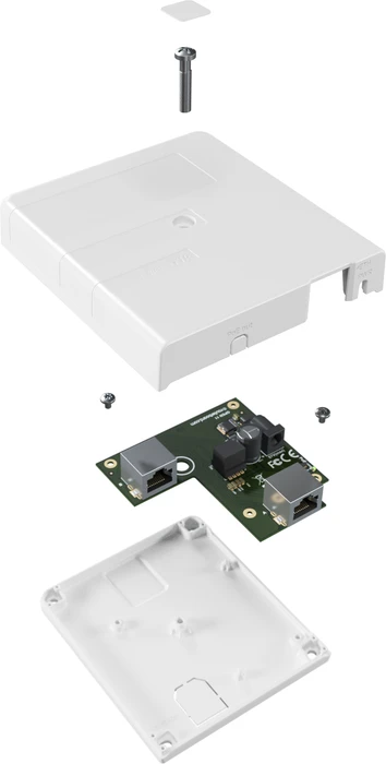 MikroTik Wallmount Gigabit LAN-Konverter, 2x RJ-45, 1x SFP, PoE PD