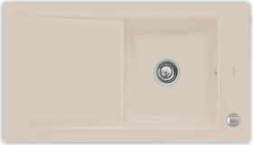 Villeroy & Boch Timeline 50 Einbau Becken reversibel mit Ablauffernbedienung almond