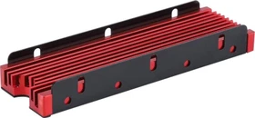 M.2 2280 Alu, doppelseitige Kühler für SSDs, Schraubmontage, rot (verschiedene Markenbezeichnungen)