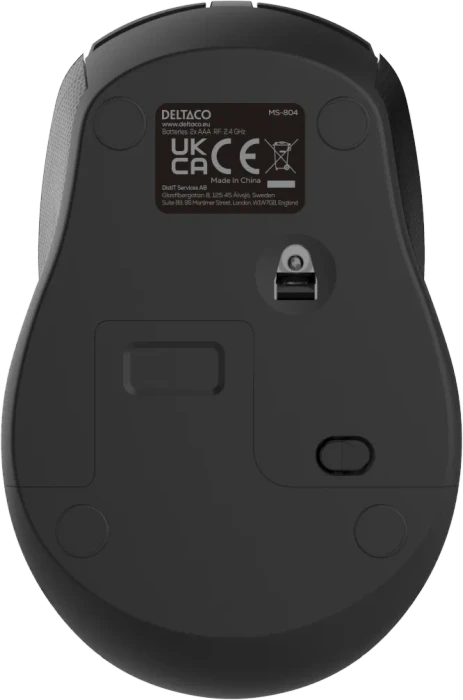 Deltaco Wireless Silent Mouse schwarz, USB