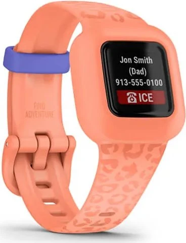 Garmin vivofit jr. 3 Aktivitäts-Tracker peach leopard