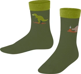 Falke Dinosaurs Socken sern green (Junior)