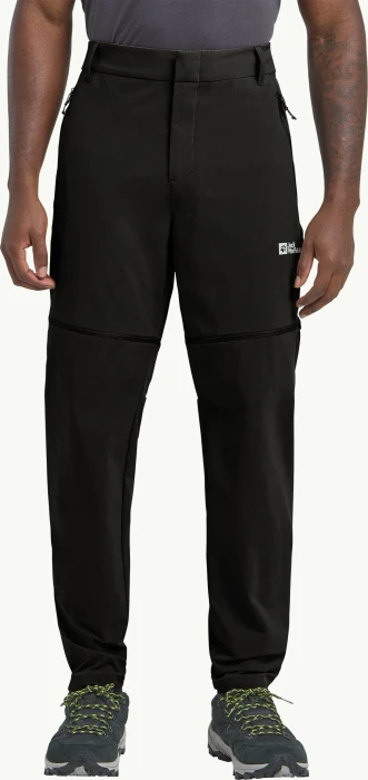 Jack Wolfskin Hikeout Zip Away Zip-Off Hose lang schwarz (Herren)