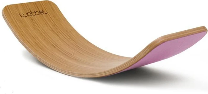 Wobbel Original Balance Board mit Filz Stabilitätstrainer bambus