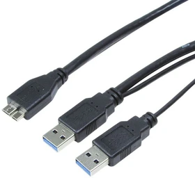 LogiLink USB 3.0 Y-Kabel 2x Buchse A auf Stecker A, 1m (CU0072)
