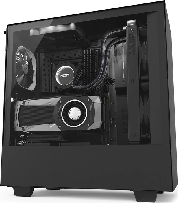 NZXT H500i schwarz, Glasfenster