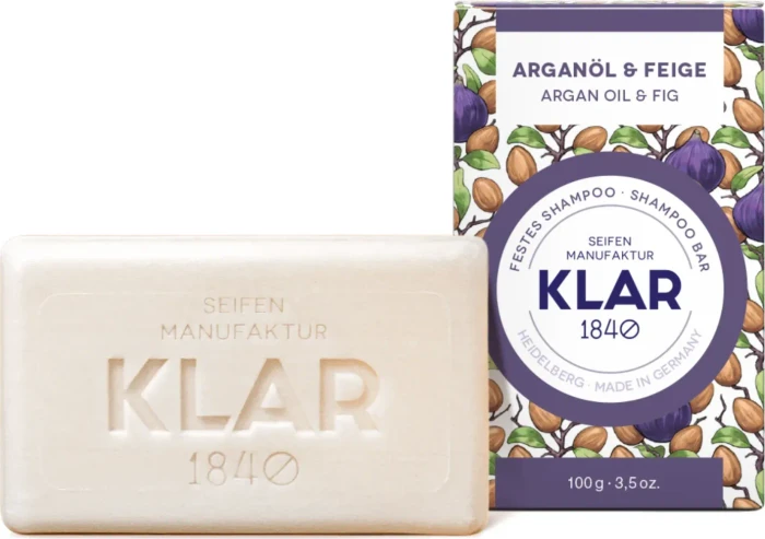 Klar Seifen Arganöl & Feige festes Shampoo, 100g