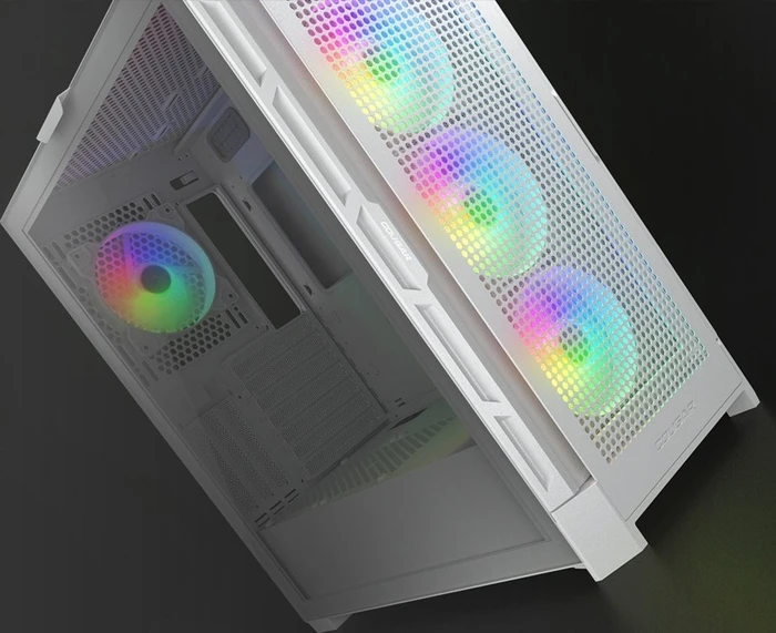 Cougar Airface Pro RGB White, weiß, Glasfenster