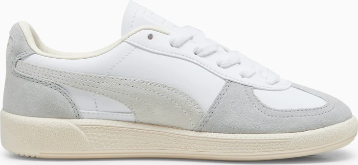 Puma Palermo Leather puma white/cool light gray/sugared almond (Junior)
