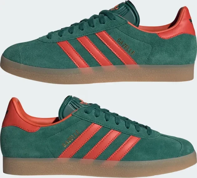 adidas Gazelle collegiate green/preloved red/gum (Herren)