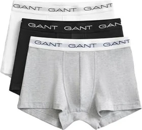 Gant Trunks 3er Boxer Briefs light grey melange (Herren)