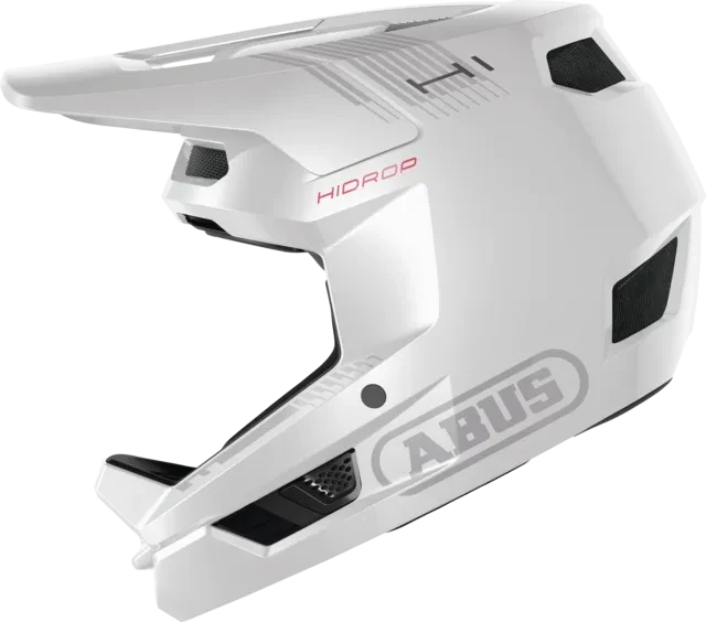 ABUS HiDrop Fullface-Helm shiny white