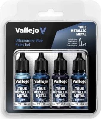 Vallejo True Metallic Metal ultramarine blue Farbset