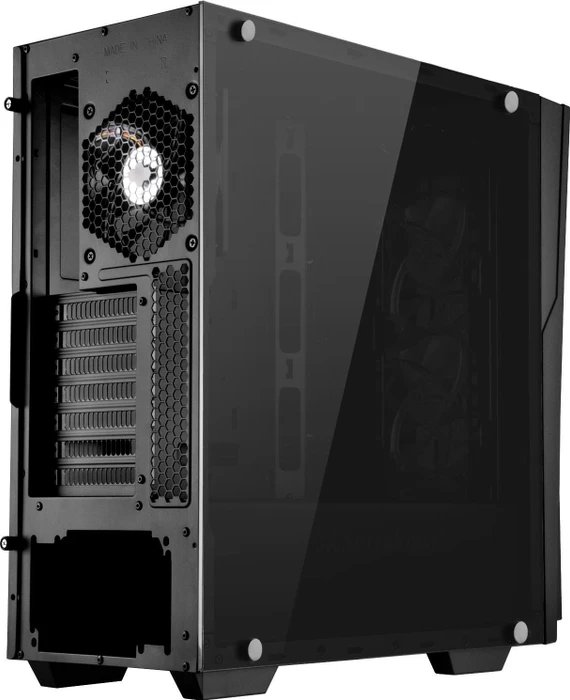 SilverStone Redline Series RL06 GP schwarz/rot, Glasfenster, Lüfter LED rot