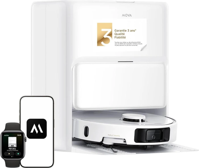 Mova P50 Ultra Saug-/Wischroboter weiß inkl. Absaug-/Reinigungsstation