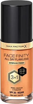 Max Factor Facefinity All Day Flawless Foundation N84 soft toffee LSF20, 30ml