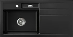 systemceram Bela 100 Einbau Becken links nigra