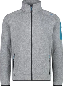 CMP Melange Knit Tech Heavy Fleece Jacke cemento/reef (Herren)