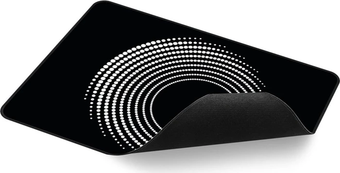 Sharkoon Skiller SGP35 D3, Mouse Mat L, 355x255mm, Dots In A Circle schwarz/weiß