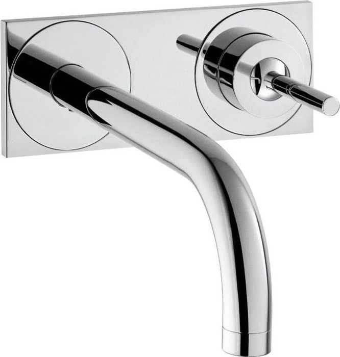 Hansgrohe Axor Uno Waschbeckenarmatur mit Platte 225mm brushed brass