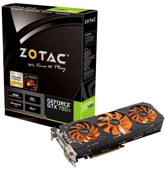 Zotac GeForce GTX 780 Ti OC + Game-Bundle, 3GB GDDR5, 2x DVI, HDMI, DP