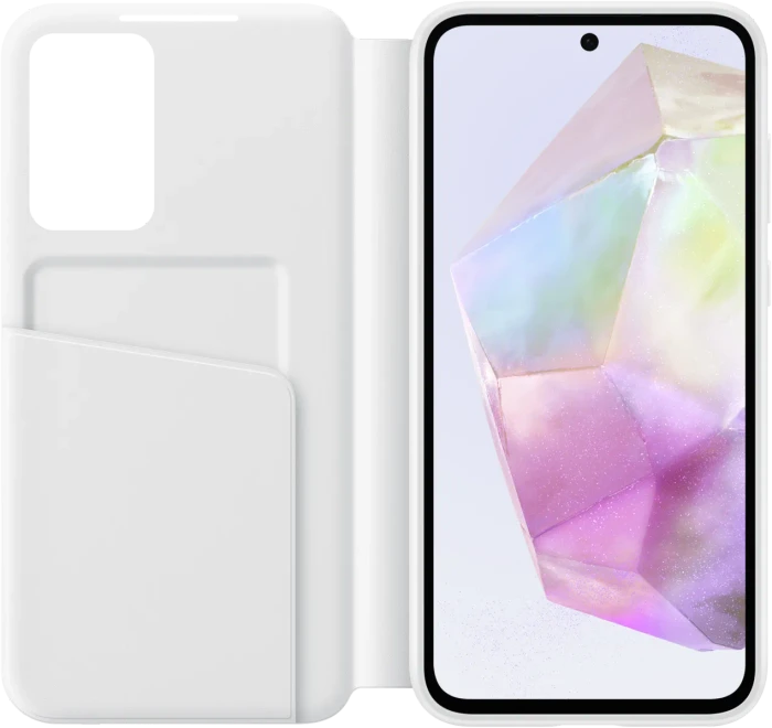 Samsung Smart View Wallet Case für Galaxy A35 5G weiß