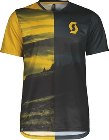 Scott Trail Flow Trikot kurzarm ochre yellow/nightfall blue (Herren)