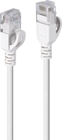 Lindy Patchkabel Slim, TPE (LSZH) flexibel, Cat6a, U/FTP, RJ-45/RJ-45, 1.5m, grau