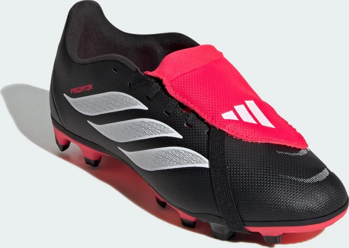 adidas Predator Club Fold-Over Tongue FG/MG core black/cloud white/lucid red (Junior) (KI8895) – Bild 5 von 10