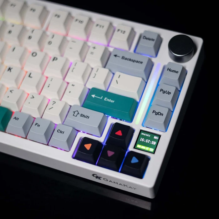 Gamakay TK75 SOCD Silent Mechanical Keyboard, Phoenix V2 linear, USB/Bluetooth, DE
