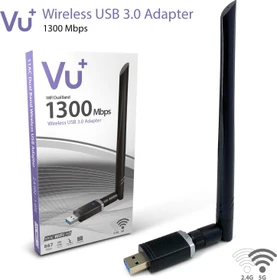 VU+ Dual Band Wireless USB 3.0 Adapter 1300Mbps inkl. 6 dBi Antenne
