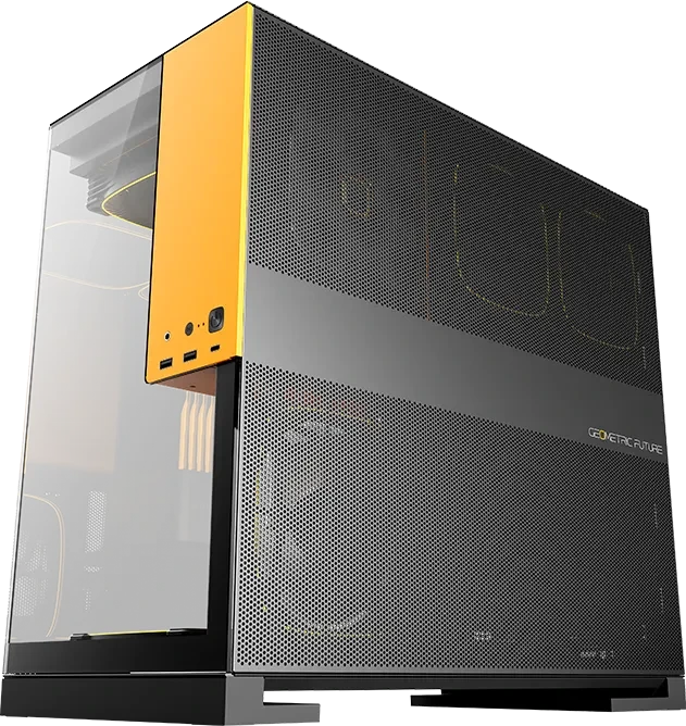 Geometric Future Model 5 Black/Yellow, Glasfenster