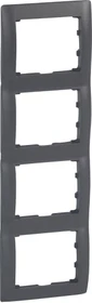 Legrand Galea Life Rahmen 4-fach senkrecht, dark bronze