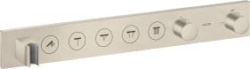 Hansgrohe AXOR ShowerSolutions Thermostatmodul Select 670/90 Unterputz für 5 Verbraucher brushed nickel