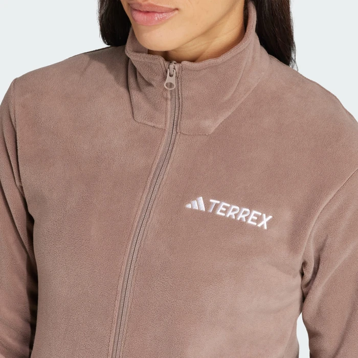 adidas Terrex Multi Essentials Fleece Jacke trace brown (Damen)