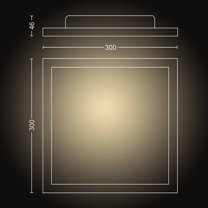 Philips Hue White Ambiance Aurelle LED Panel 30x30 28W