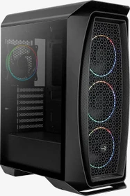 AeroCool Aero One Eclipse, schwarz, Glasfenster