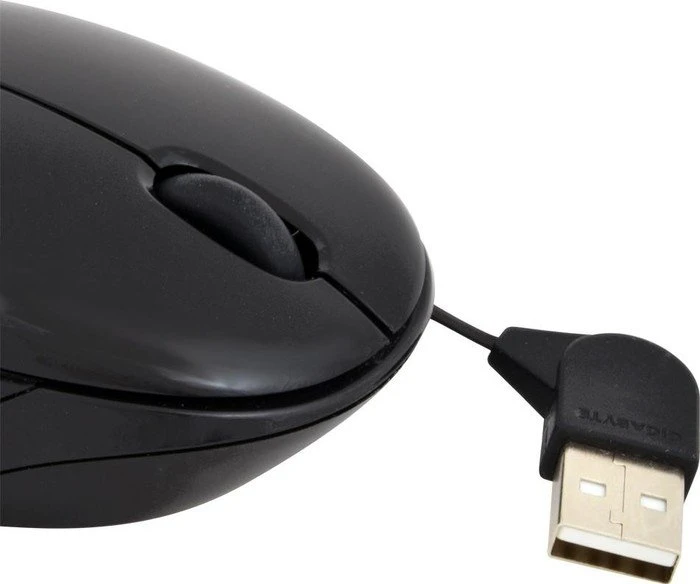GIGABYTE Aire M1 Retractable Optical Mouse blau, USB