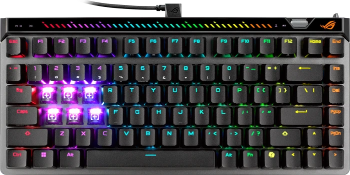 ASUS ROG Falchion Ace 75 HE, schwarz, ROG HFX V2 Magnetic, USB, DE