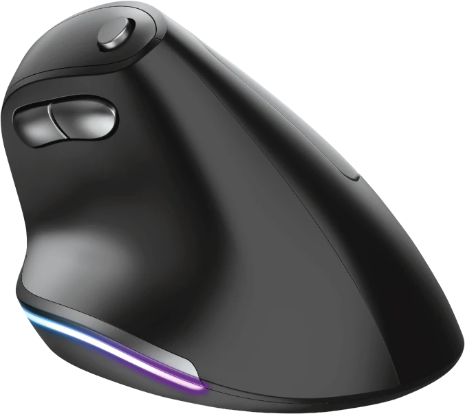 Trust Bayo Wireless Rechargeable Ergonomic Mouse, schwarz/grau, USB