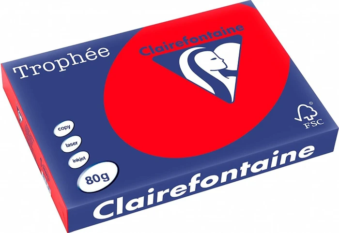 Clairefontaine Trophée Universalpapier matt korallenrot, A3, 80g/m², 500 Blatt
