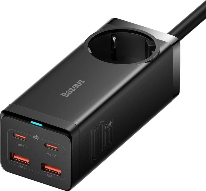Baseus 100W Power Strip GaN3 Pro Desktop Charger schwarz