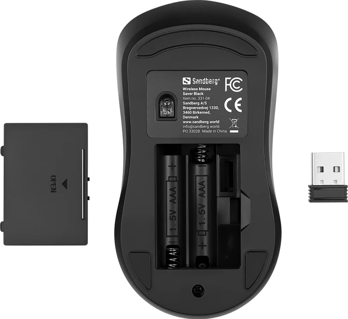 Sandberg Saver Wireless Mouse schwarz, USB