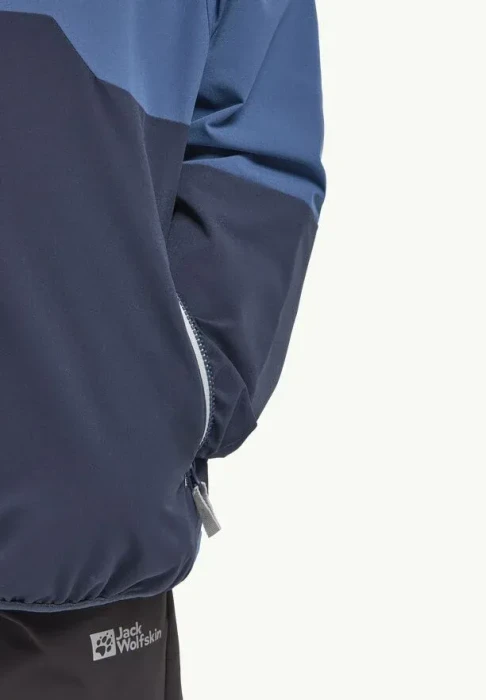 Jack Wolfskin Turbulence Hooded Funktionsjacke night blue (Junior)