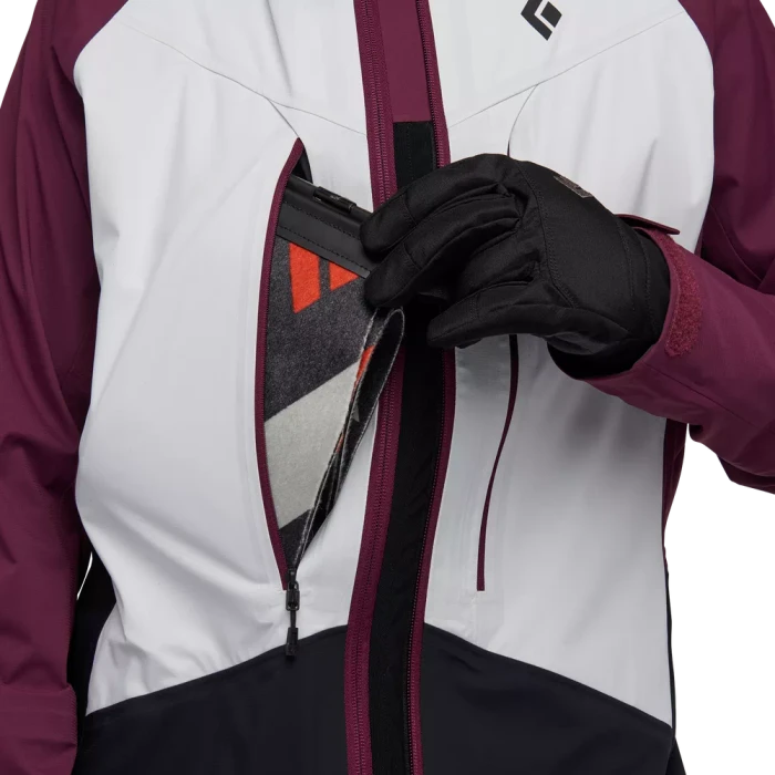 Black Diamond Dawn Patrol Hybrid Shell Funktionsjacke white/blackberry (Damen)