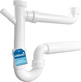 kör4u Kunststoffsiphon 1 1/4" x 32mm für Waschbecken