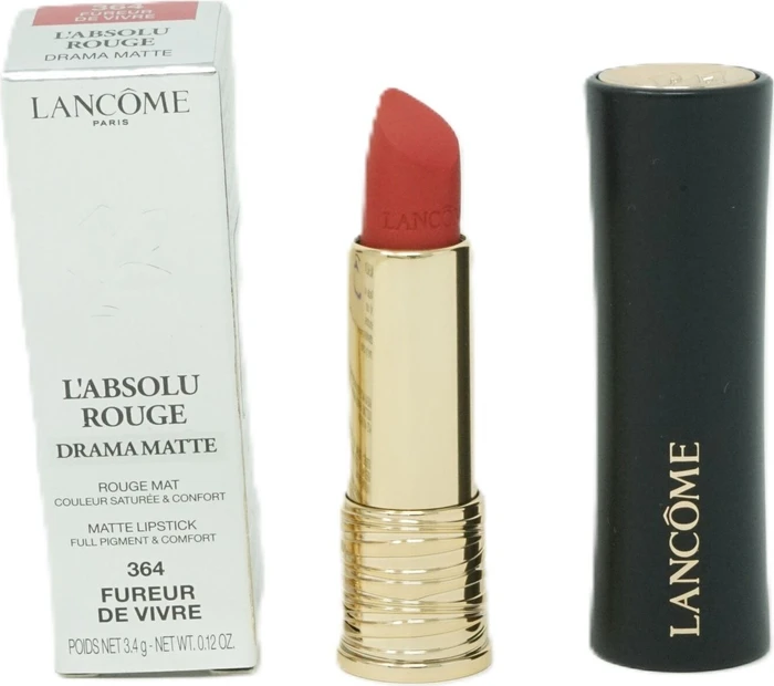 Lancôme L'Absolu Rouge Drama Matte Lippenstift New Edition 364 fureur de vivre, 3.4g